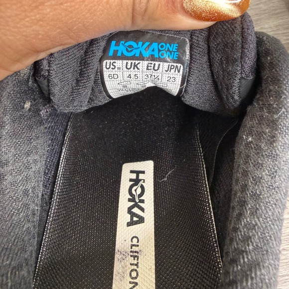 Hoka Clifton 8 Women's Running Shoes Black Rose Gold Size 6D - Picture 6 of 6